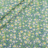 CraftsFabrics 8pcs Assorted Green Floral Bundle (25x25cm) Squares Green Printed Fabric Ideal for Crafting, Quilting, Home Décor, Patchwork